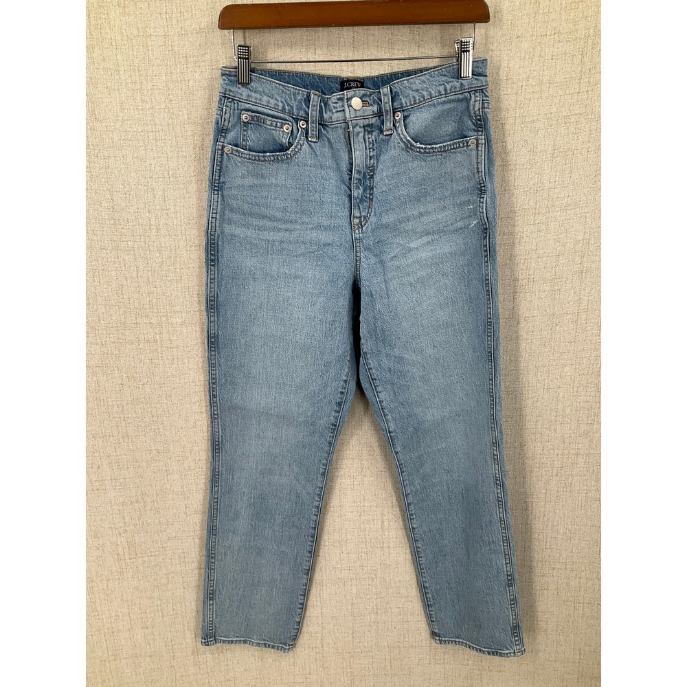 J.Crew Jeans Womens 27 Light Wash Blue High Rise Classic Vintage Straight Leg